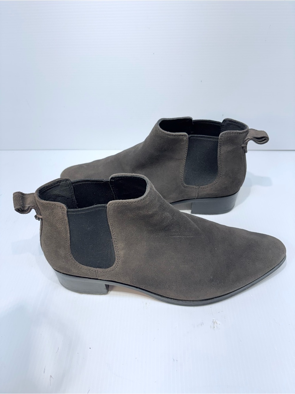 COACH Brown Suffolk Suede Ankle Bootie - Women's Size 8